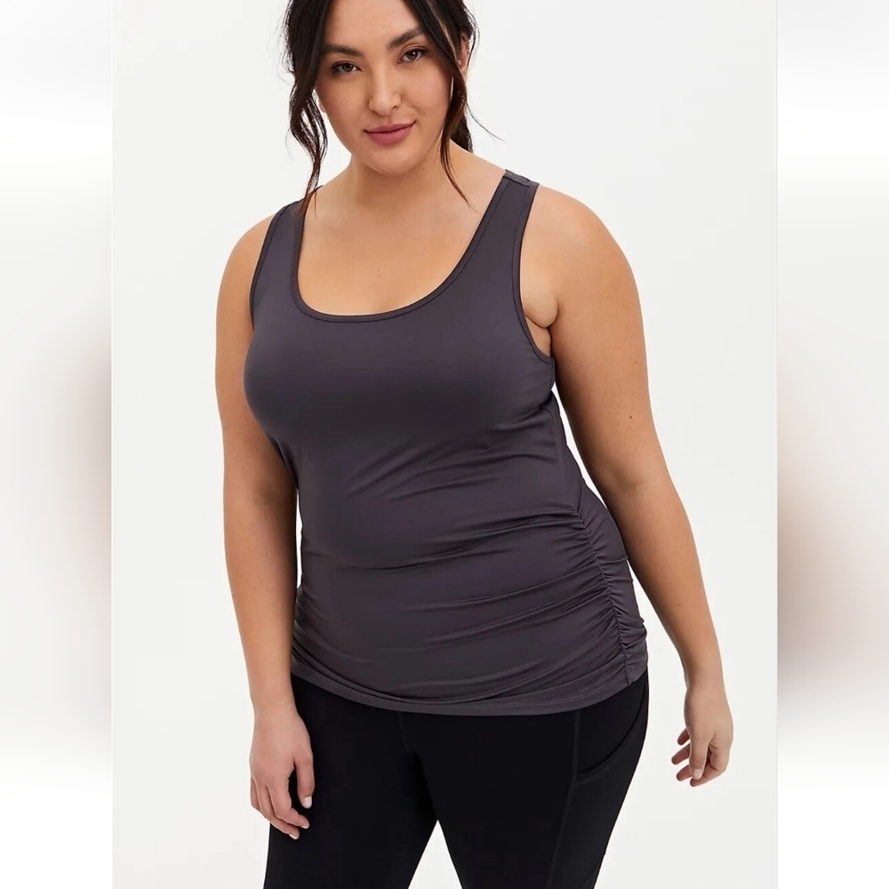 Torrid Active Gray cinch side Tank Top 2X